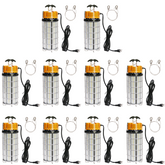 G GJIA 250W High Bay Temporary Job Site Hanging LED Work Light with 360-Degree Light 5000K Daylight AC120V